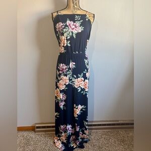 Maurices NWT Navy Floral Jumpsuit